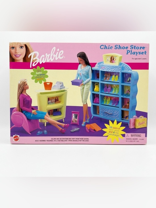 Mattel Other - Barbie Chic Shoe Store Playset NIB Factory Sealed Mattel 2001 #88810
